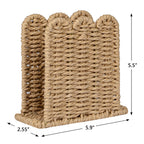 Scalloped Napkin Holder for Table Home Rustic Room Decor
