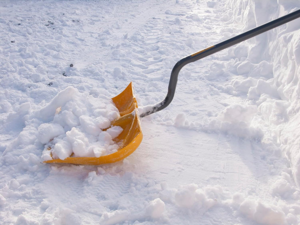 1603072 18" Poly Snow Shovel | Ergonomic D-Grip with Durable Steel Handle