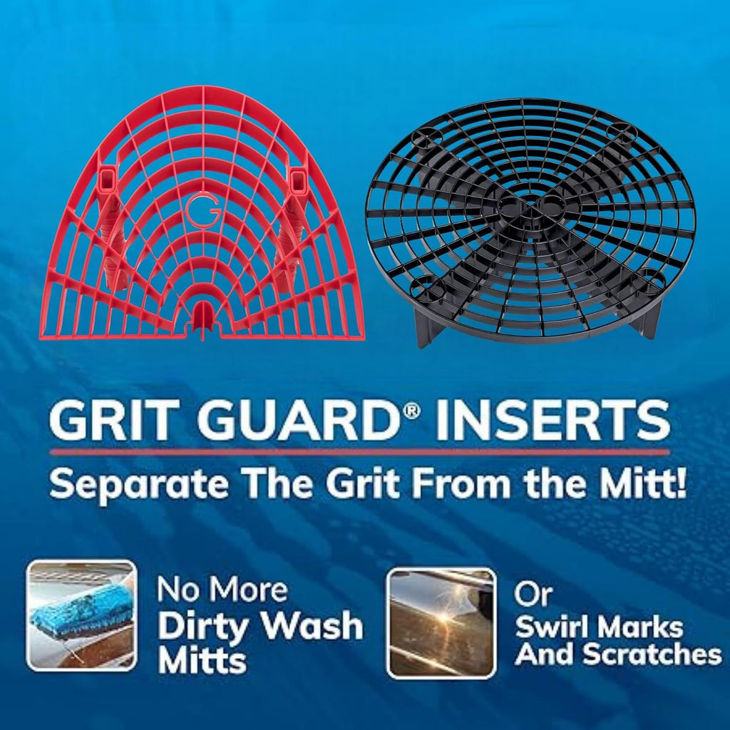 The Original Grit Guard Bucket Insert with Washboard Combo | Removes Dirt from Wash Mitt for Detailing | Car Wash