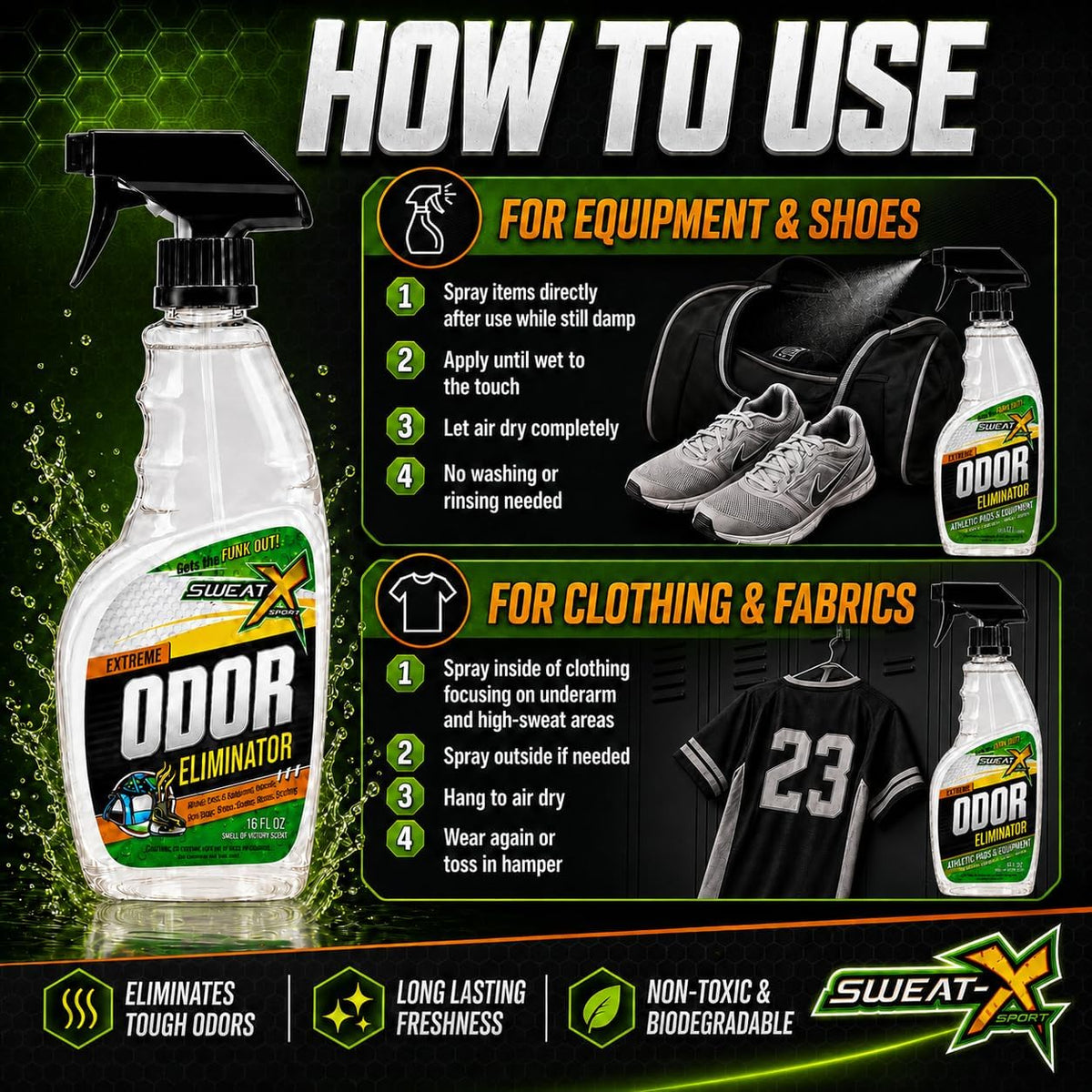 Odor Eliminator Deodorizer Spray, Victory, 16 fl oz