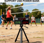 LED Electronic Scoreboard Digital Score Keeper with Remote/Timer/Shot Clock | Basketball Scoreboard with 40-Foot
