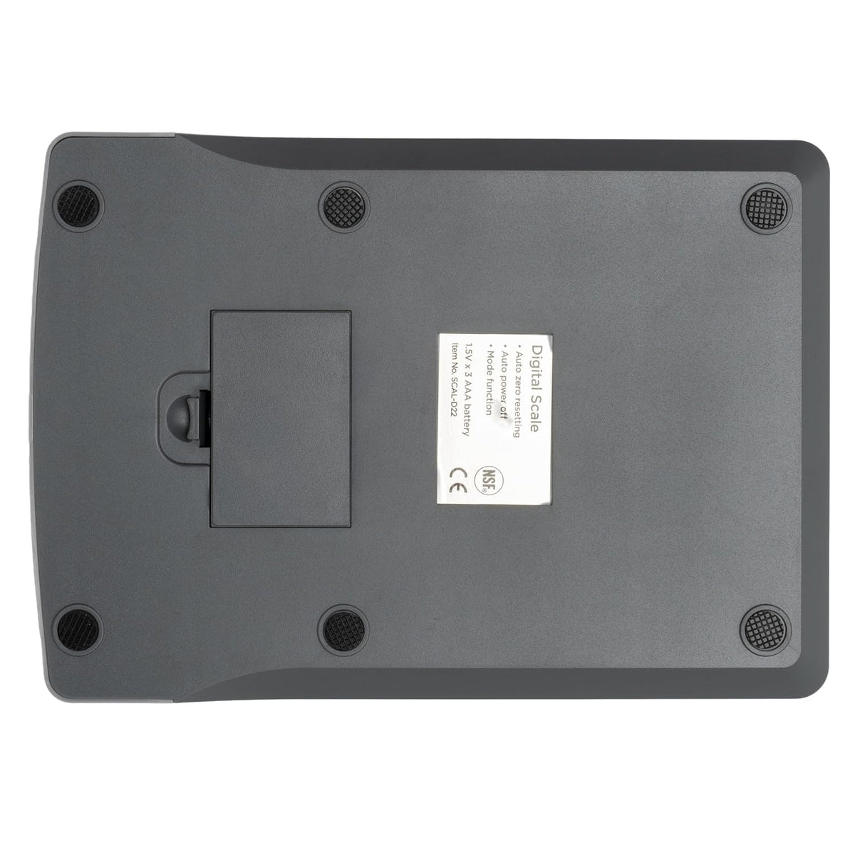 6 1/2" Clear Digital Portion Scale