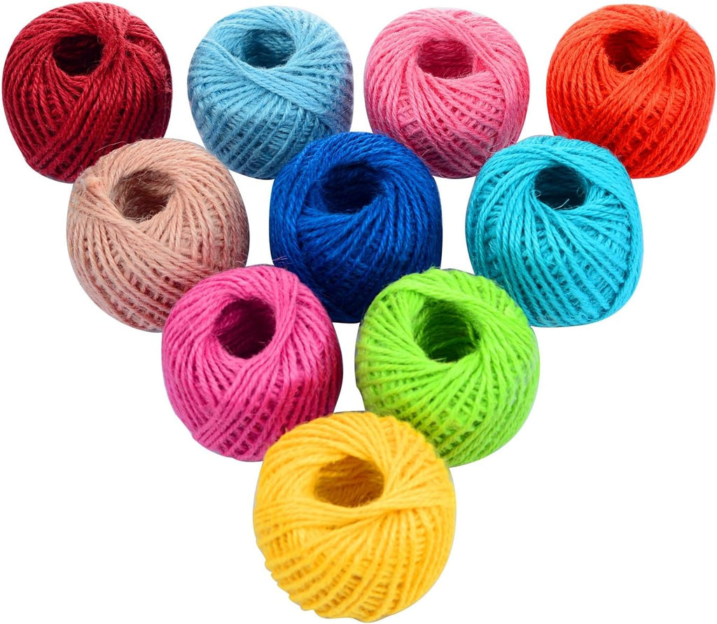 Natural 3 ply Jute Twine Rolls 1/12 in 1000 Feet