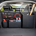 PU Leather Trunk Organizer for SUV, Sedan & Truck | Durable & odor-free rigid PU, 36in vertical storage with 4