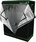 48x24x60 Reflective Indoor Grow Tent 2x4 - Mylar Grow Tent - Black