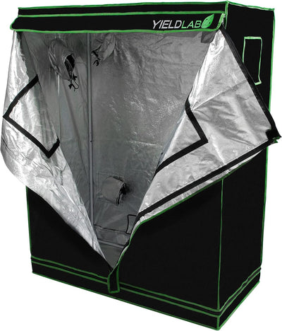 48x24x60 Reflective Indoor Grow Tent 2x4 - Mylar Grow Tent - Black
