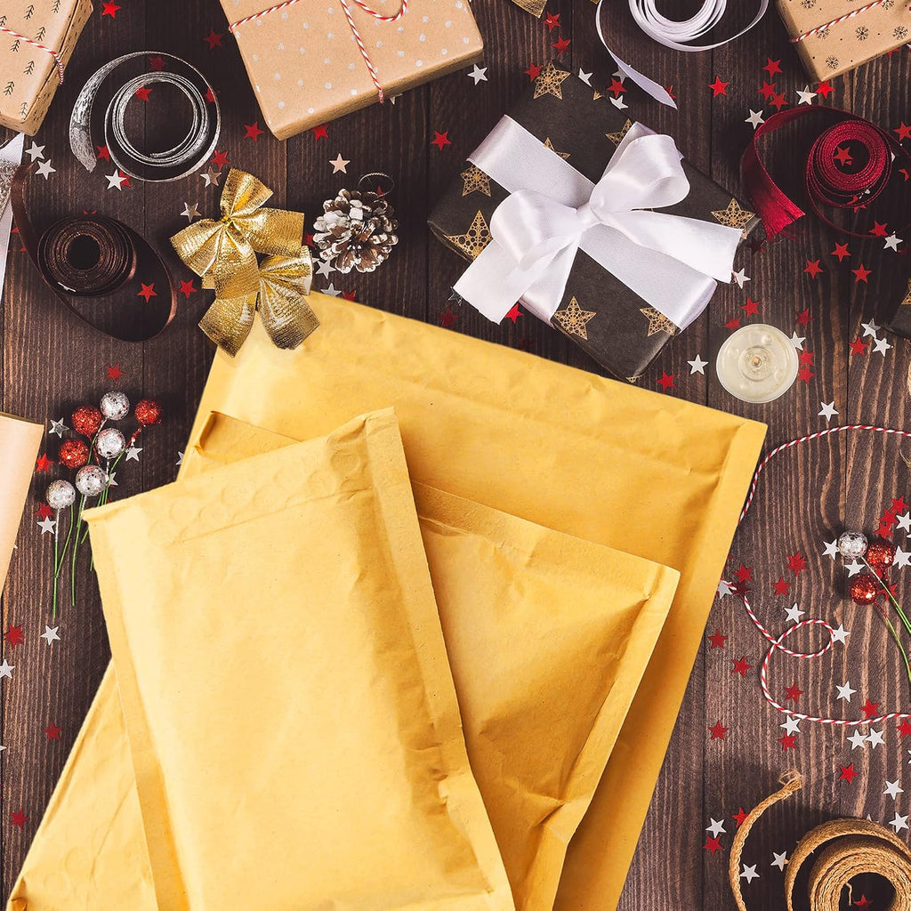 Kraft Bubble Mailers 10.5x16 20 Pack Usable 10.5x15
