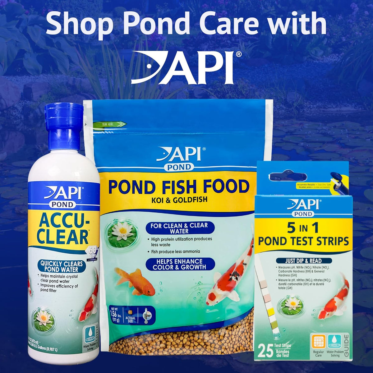 POND ALGAEFIX (1 gallon) Pond Algae Control - Copper Free - Clean, Clear Water - Up to 38400 Gallons - Safe for Fish