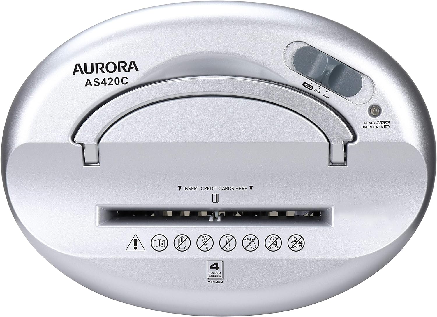 AS420C Desktop-Style Cross-Cut Paper Shredder, 4-Sheet Crosscut Desktop
