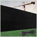 Colour Tree 5' x 50' Black Fence Privacy Screen, 90% Blockage Windscreen