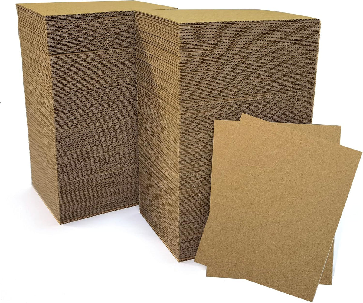 400 Packs 3.5x4.5 Inch Corrugated Cardboard Sheets