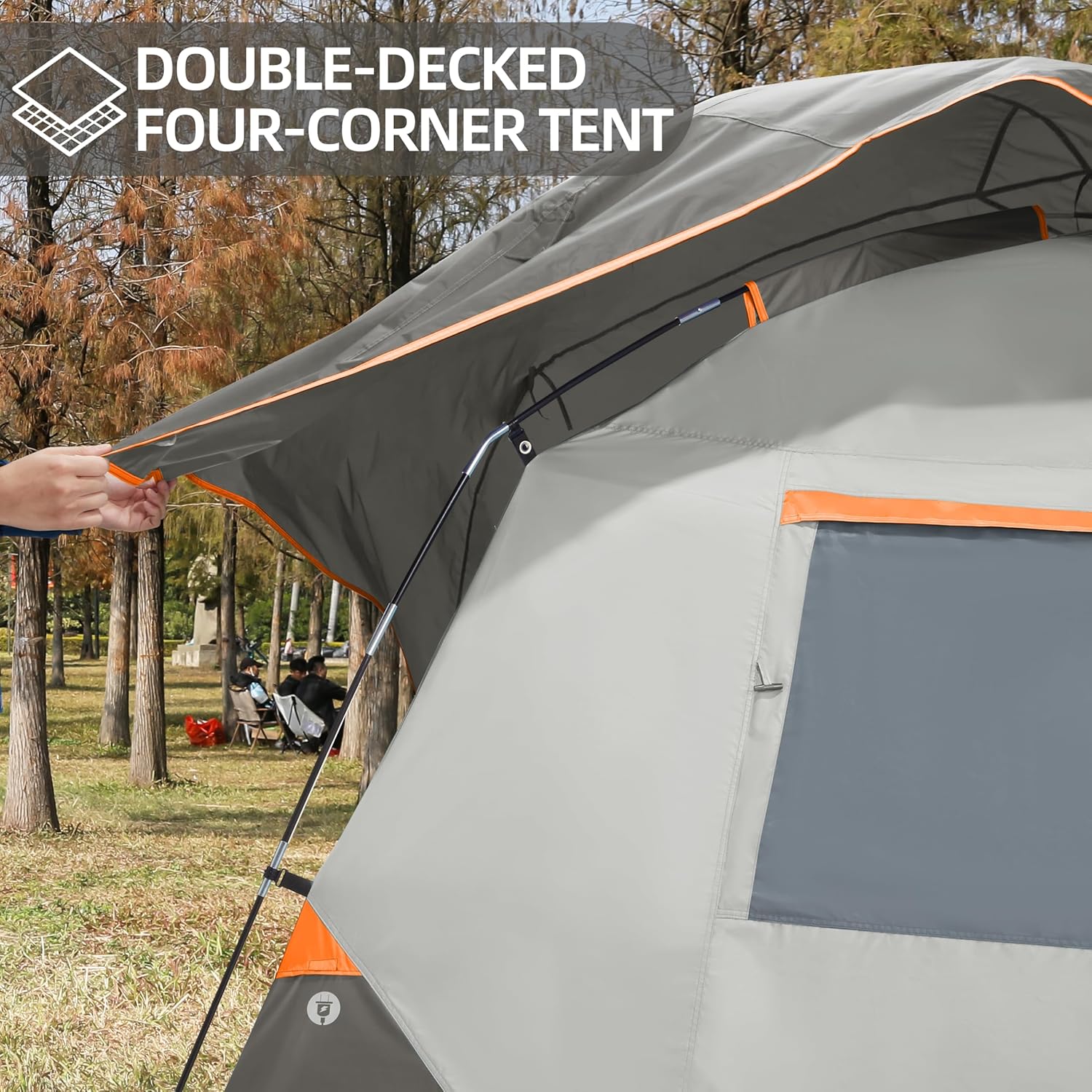 Tents for Camping 4/8 Person Waterproof Tent Quick Setup Folding Outdoor Backpacking Tents Family Hiking