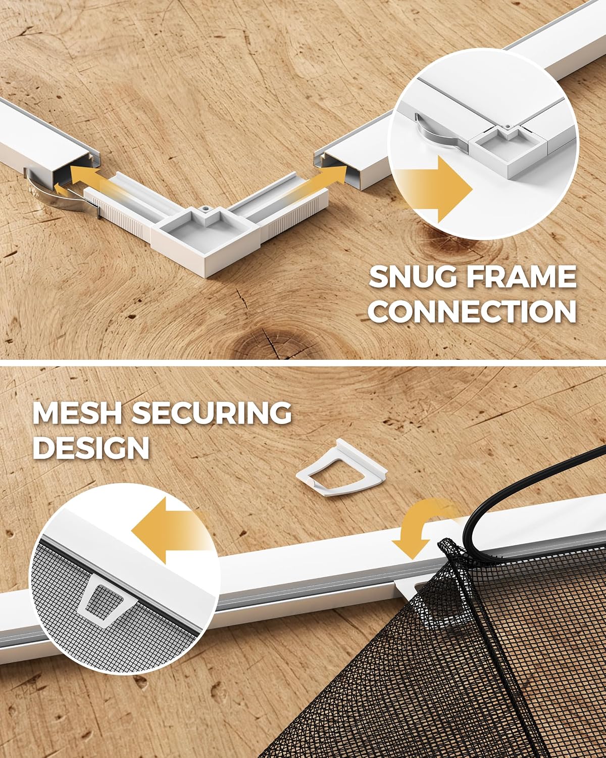 Window Screen Kit, Adjustable Window Screen Frame Kit