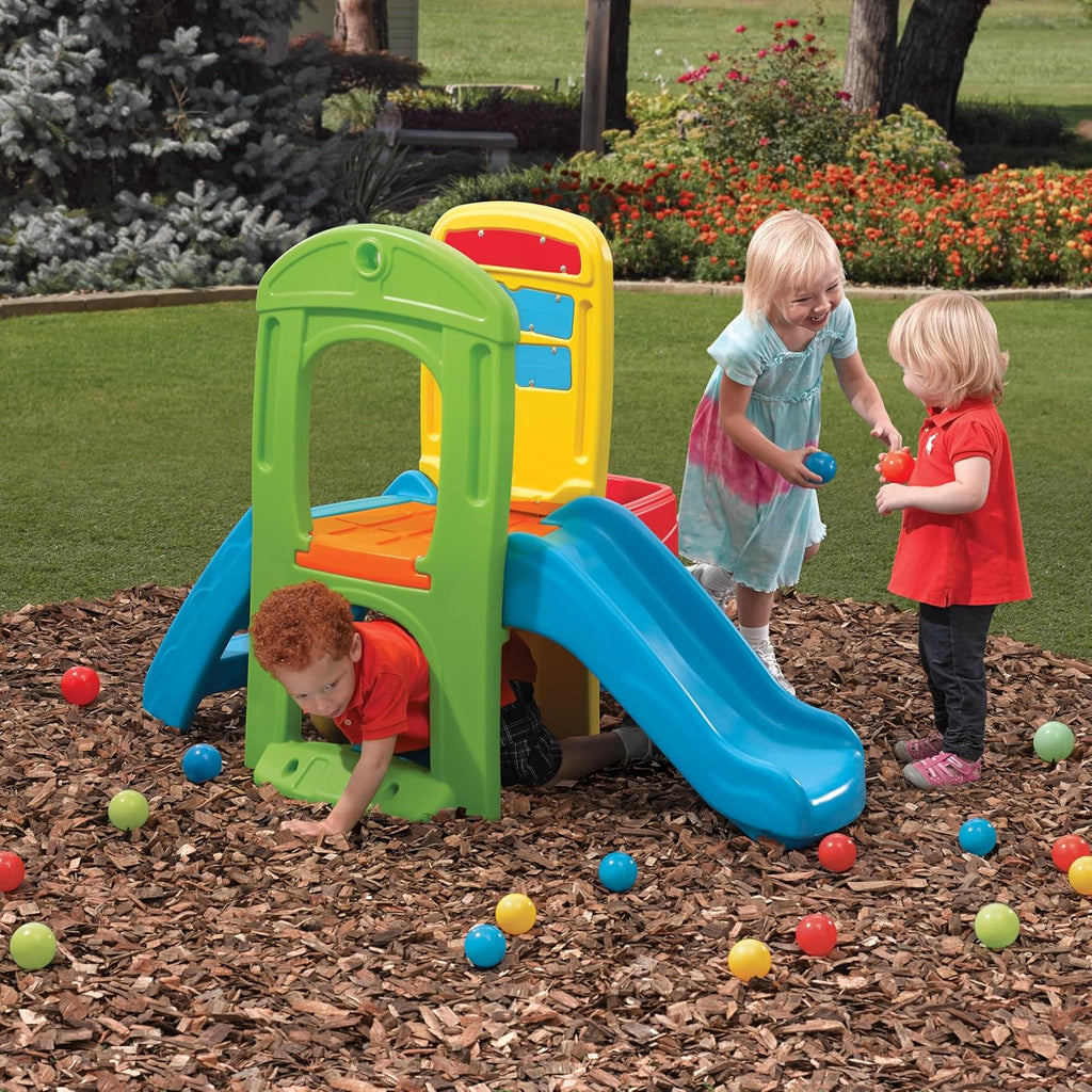 Play Ball Fun Climber, Kids Outdoor/Indoor Playset, Backyard Playground Set, Slide, Ladder, Ball Drop Maze, Outside