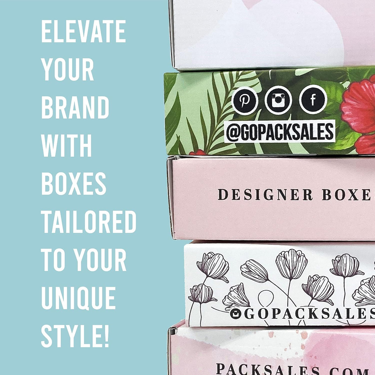 Make Your Own 10 x 8 x 4" Custom Boxes, Printed on the Outside (Mailers & Shipping Boxes). Great for Subscriptions