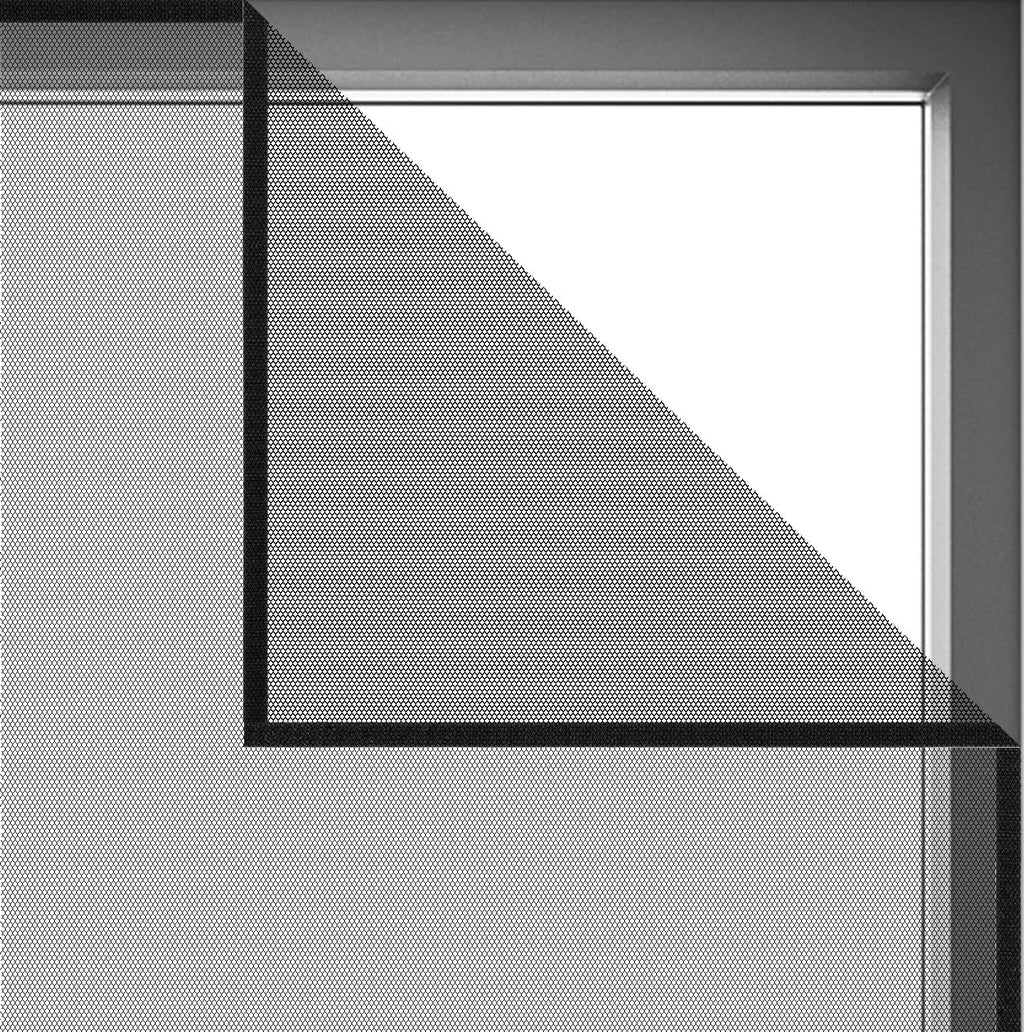 DIY Self-Adhesive Window Screen Netting Mesh Curtain, 100X150cm (Approach 39.37x59.05 Inches), with Hook and Sticky