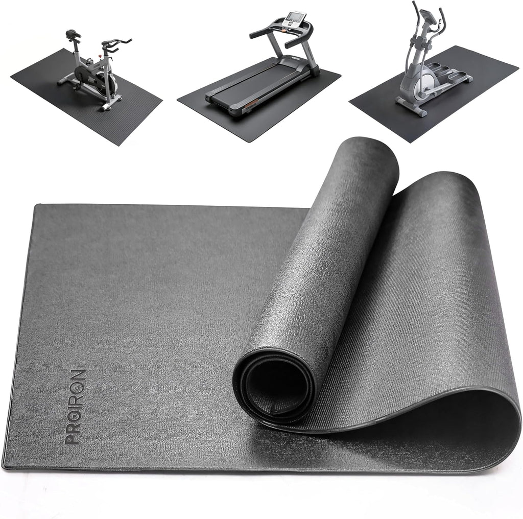 Heavy Duty Exercise Equipment Mat, Treadmill Mat - 45"x32", 48"x24", 78"x36" - Floor Protector for Home Gym, Exercise