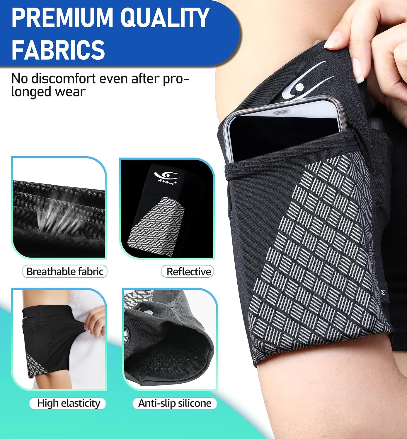 Universal Sports Armband Cell Phone Armband Sleeves Running Armband for Exercise Workout, Compatible with iPhone