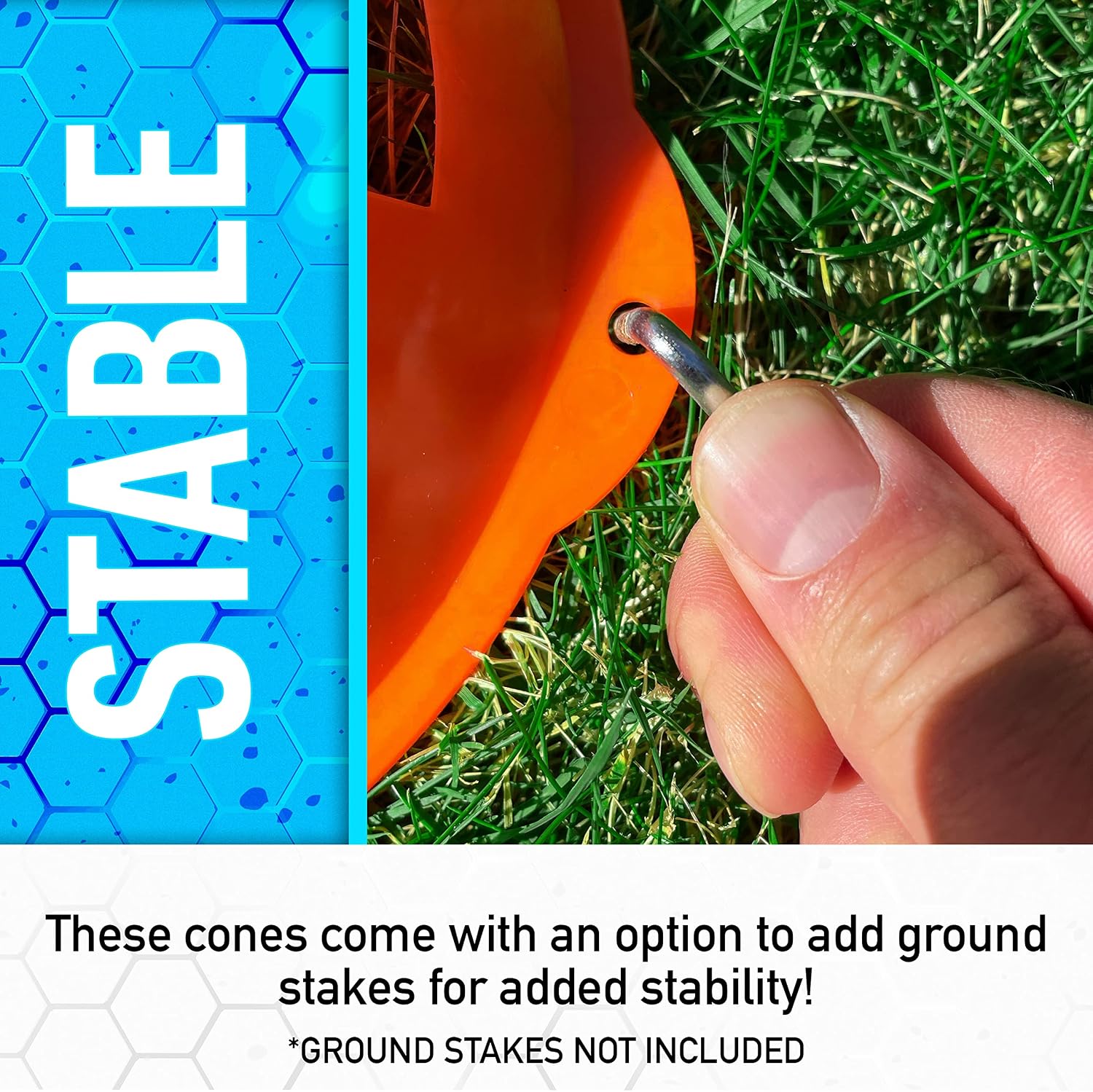 Franklin Orange Marker Discs - 4 Pack | Collapsible Safety Design, Stackable Storage, Multi-Sport Marker Drills