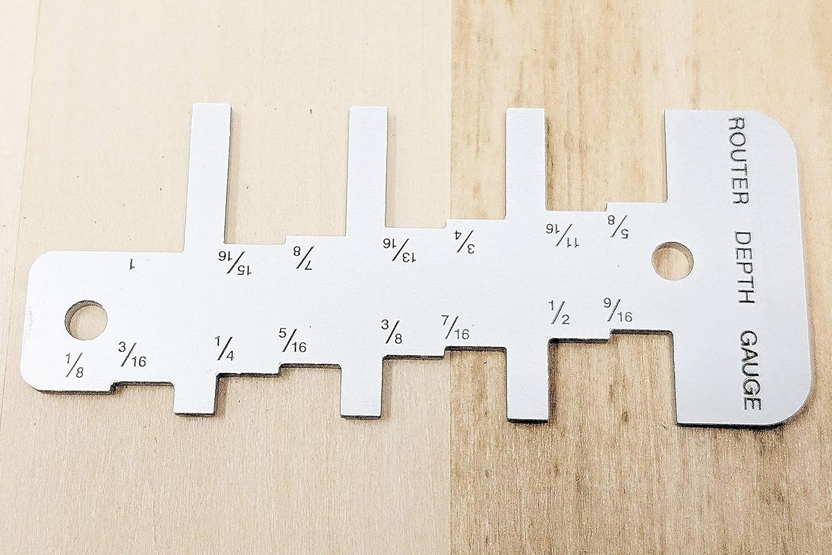 TOFL Router Depth Gauge – Easy Bit Depth Measuring Tool for Hobbyist Woodworking and DIY Projects