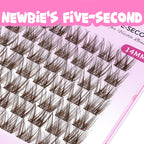 Brown Lash Clusters Newbie's Five-Second Series LuxeBold 14mm