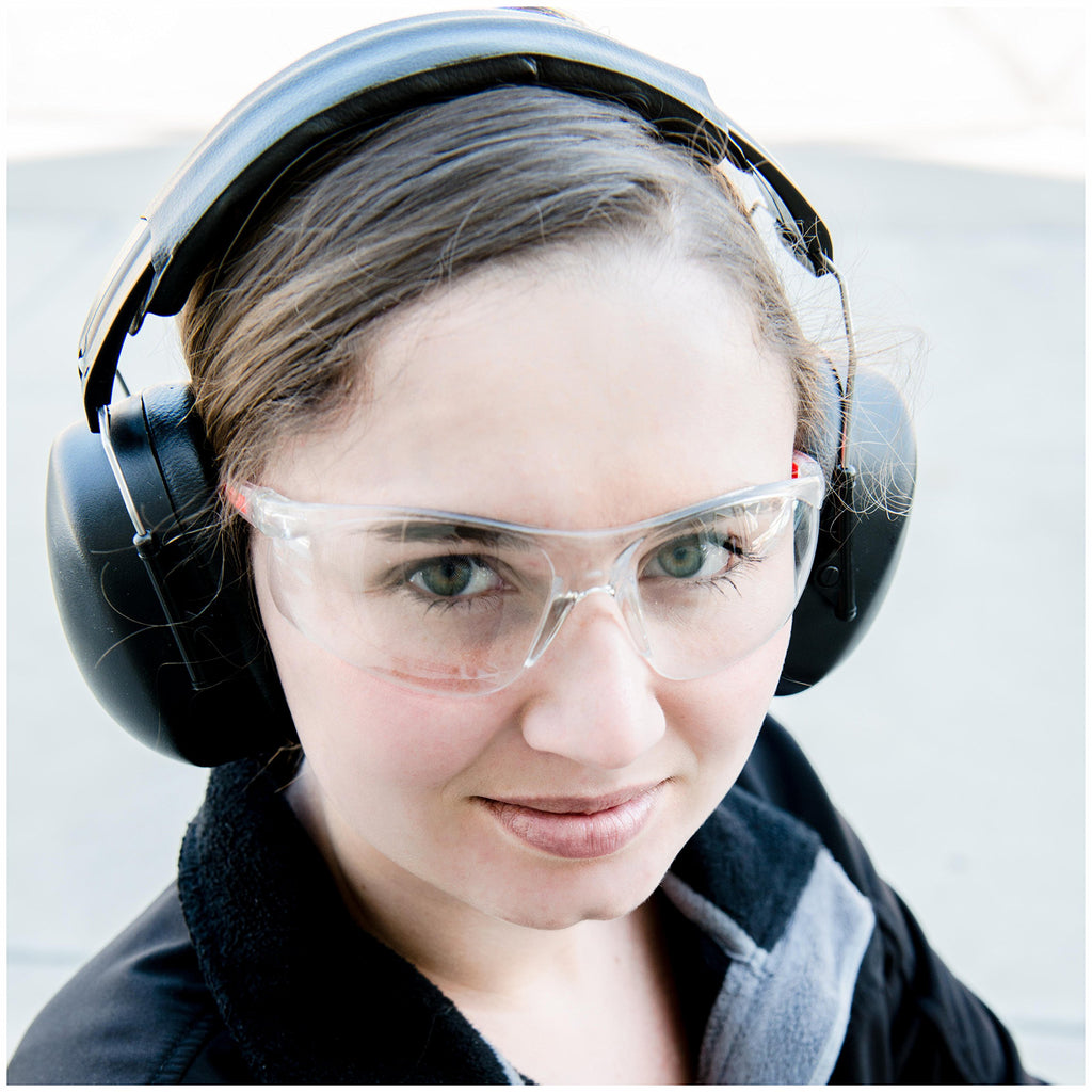 Hearing Protection Adjustable Earmuffs 31.5 dB SNR Black 1 Pack