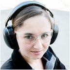 Hearing Protection Adjustable Earmuffs 31.5 dB SNR Black 1 Pack