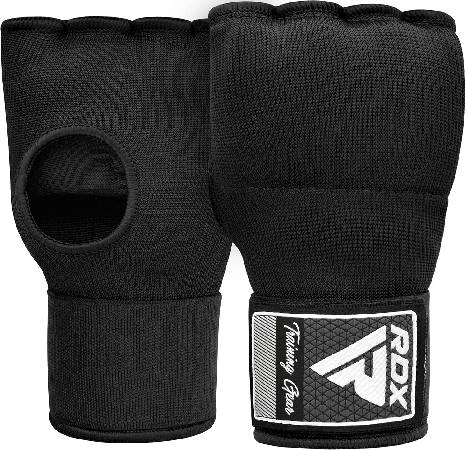 Gel Boxing Hand Wraps Inner Gloves Men Women, Quick 100cm Long Wrist Straps, Elasticated Padded Fist Under Mitts