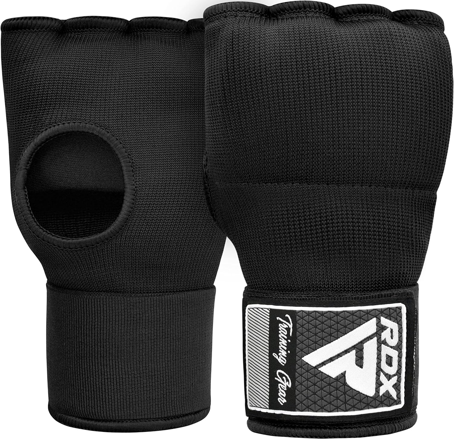 Gel Boxing Hand Wraps Inner Gloves Men Women, Quick 100cm Long Wrist Straps, Elasticated Padded Fist Under Mitts