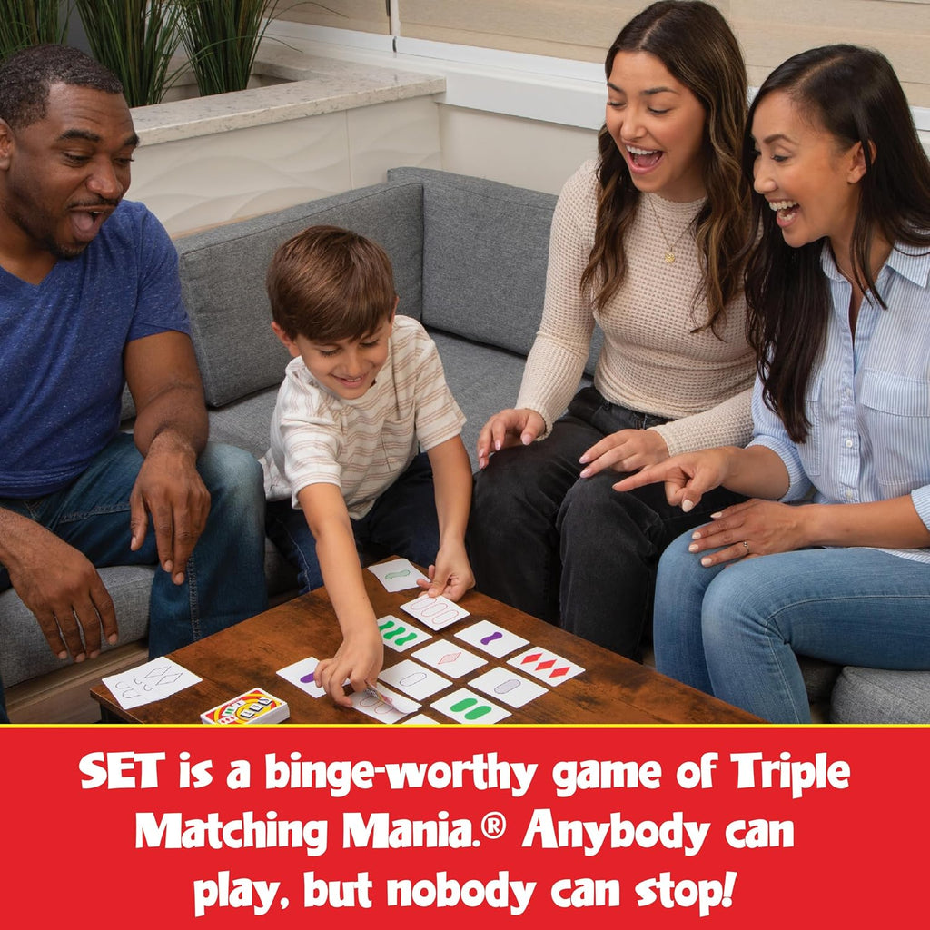 SET Enterprises SET - The Family Card Game of Visual Perception - Race to Find The Matches, For Ages 8+,81 Cards