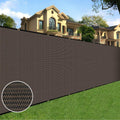 6 ft x 50 ft Privacy Screen Fence Heavy Duty Fence Cover Brown
