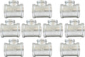 CMI Inc Galvanized Pipe Fittings | 1" Tee 10 PACK | Class 150 | For Malleable Iron Threaded Iron Pipe Fittings | NPT Female (1")