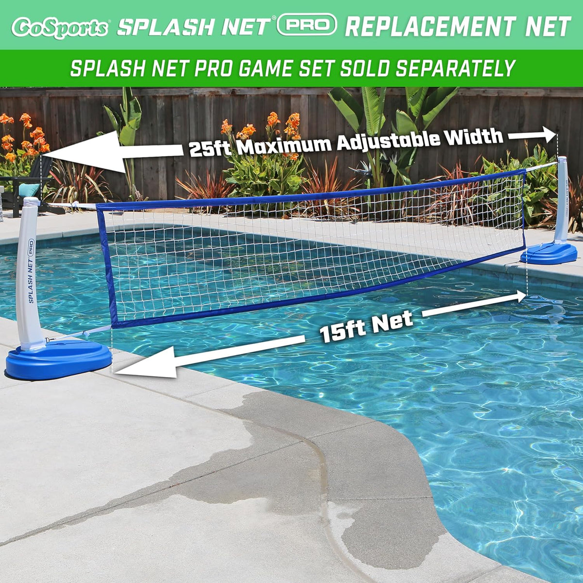 Replacement Pool Volleyball Net for GoSports Splash Net PRO or MAX Games