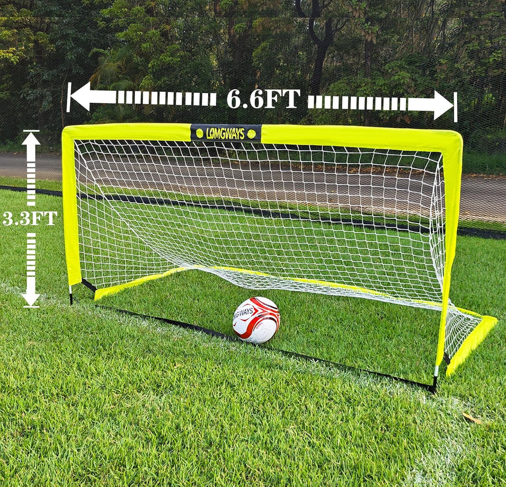 Soccer Goal for Kids + Youth with Carry Bag for Practice & Games | Indoor+Outdoor Use| Easy Set Up| Multiple Sizes|