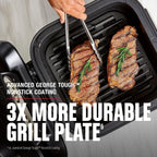 Beyond Grill 7-in-1 Electric Indoor Grill with Air Fry Technology, MCAFD800D, Black, Large | 7-in-1 grill with air