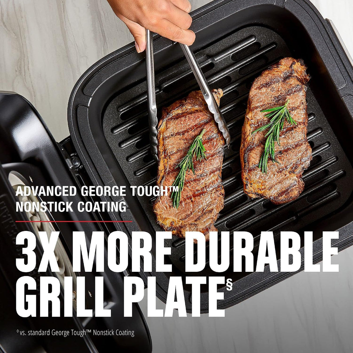 Beyond Grill 7-in-1 Electric Indoor Grill with Air Fry Technology, MCAFD800D, Black, Large | 7-in-1 grill with air