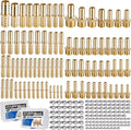 86PCS Brass Hose Barb Fittings with Clamp,Splicer Mender & Adapter