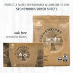 Stoneworks Laundry Detergent Pods, 50 Count, Oak Tree