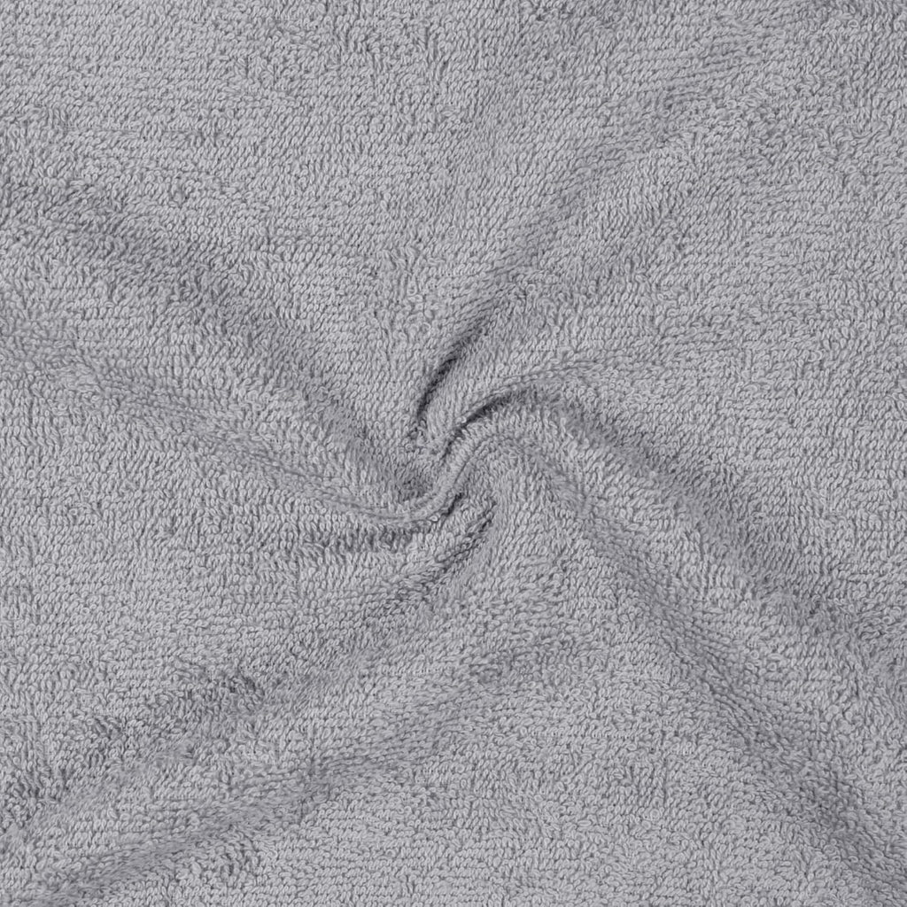 Highly Absorbent Fast Drying 100% Cotton Washcloths for Bathroom and Face, Machine Washable, 12 x 12 in, Gray, 24-Pack