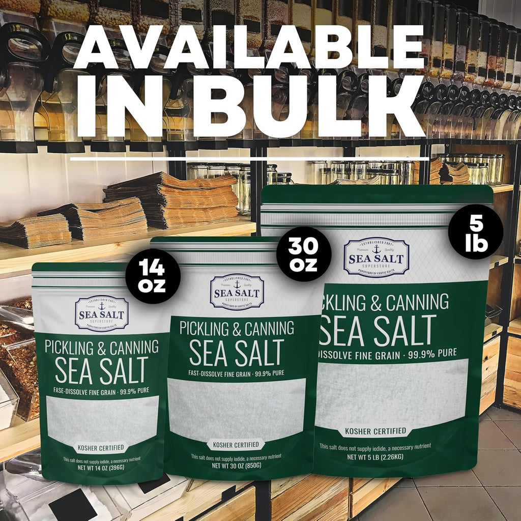 Pickling & Canning Salt, Kosher Fine Brining Salt, 5 lb