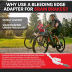 BleedZone Bleeding Edge Adapter Compatible with SRAM Hydraulic Brakes, MTB