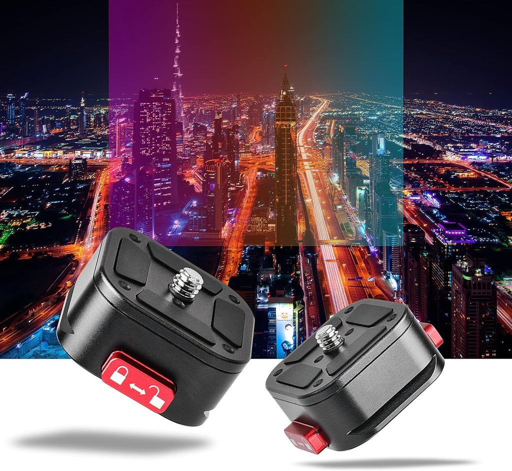 Quick Release Plate, Camera Tripod Mount Arca Swiss QR Plate Fast Claw Clamp Compatible with Canon Sony Nikon Pentax