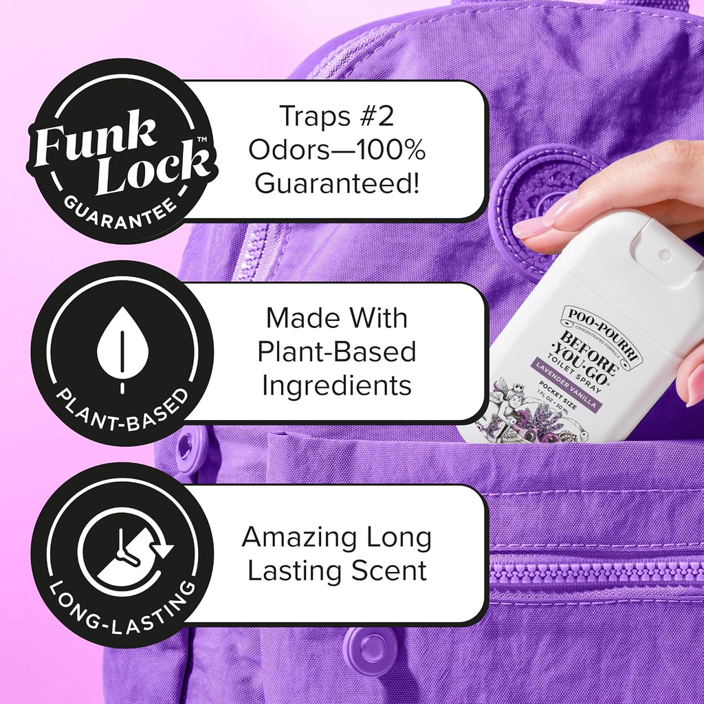Before-You-Go Pocket Toilet Spray, Lavender Vanilla, 1 Fl Oz