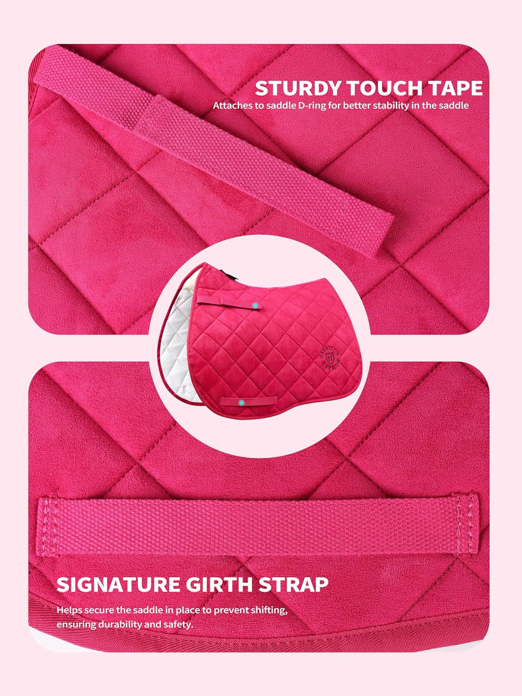 English Saddle Pad for Horse Riding, All Purpose Saddle Pad