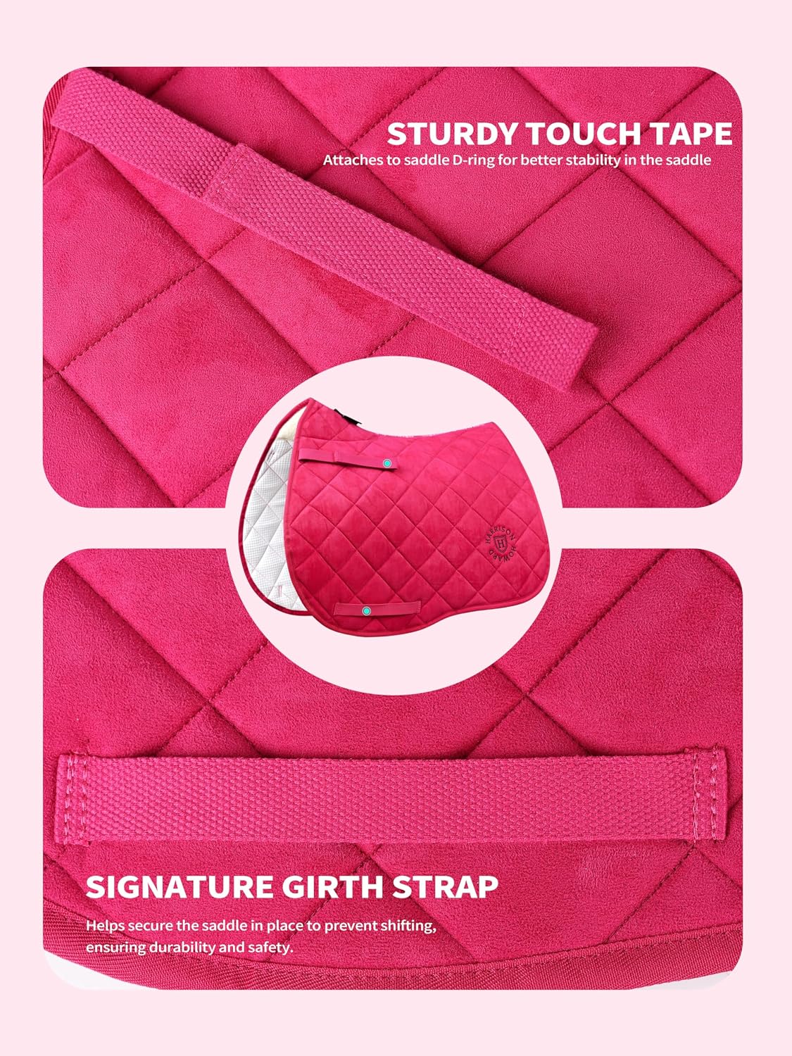 English Saddle Pad for Horse Riding, All Purpose Saddle Pad