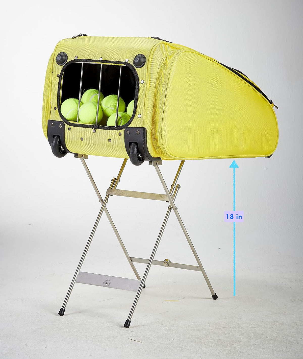 Pickleball Tennis Bag: All-in-One Pickleball Bag, Hopper, and Feeder with Wheels. Pickleball Hopper, Tennis Ball Hopper