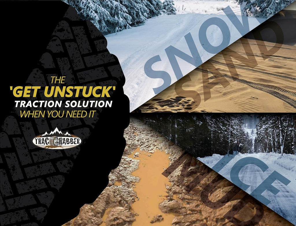 Tire Traction Device for Heavy Duty Commercial Vehicles, Set of 2 - Made in the USA, Easy to Install, Get Unstuck