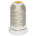 Metallic Embroidery Machine Thread - Light Silver M-020