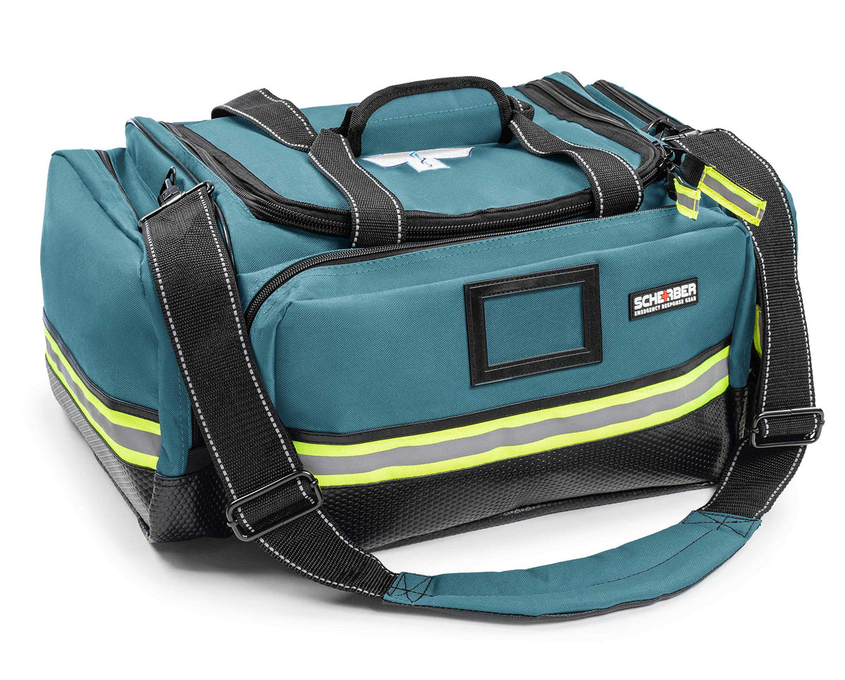 Fully-Stocked First Responder Professional Advanced EMT/EMS Trauma Kit | HSA/FSA Approved | Reflective Bag w/10+