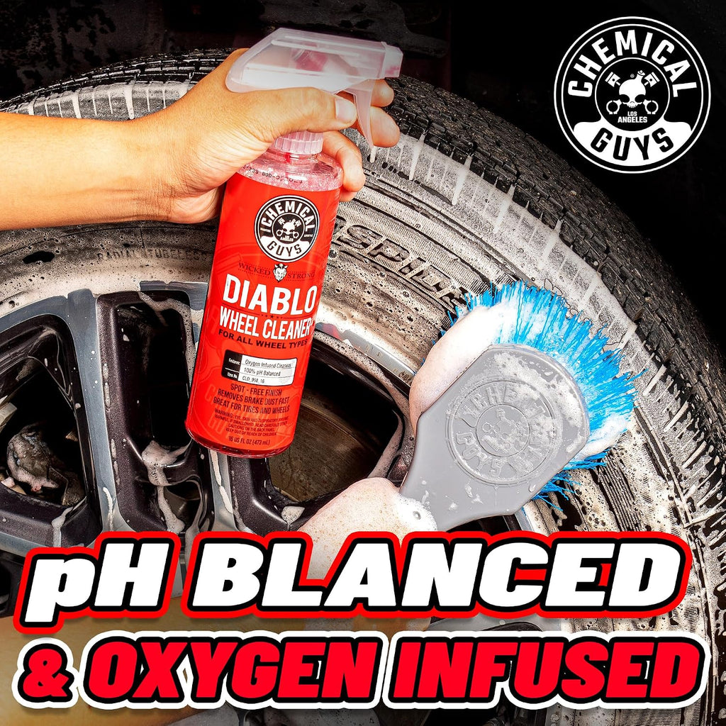 Diablo Brake Dust & Wheel Cleaner Spray for Rims, 2 x 16 oz | pH-balanced spray lifts brake dust and road grime from